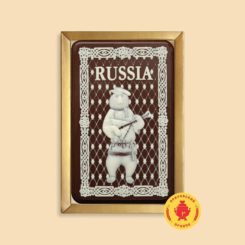 Медведь с балалайкой "RUSSIA" (160 гр.)