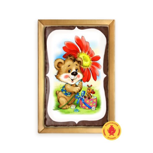 Медвежонок с цветком (160 гр.)