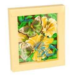 Шоколадная открытка "Райские бабочки"