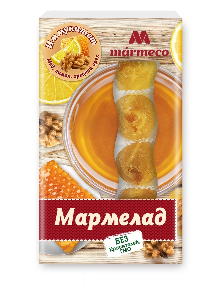 Мармелад Иммунитет: Мёд - Лимон - Грецкий орех